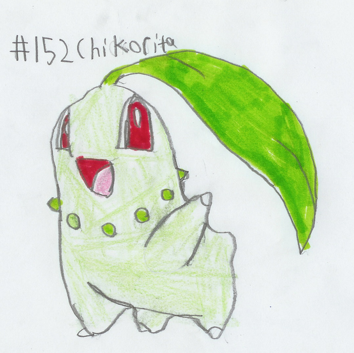 #152 Chikorita by knuxboy