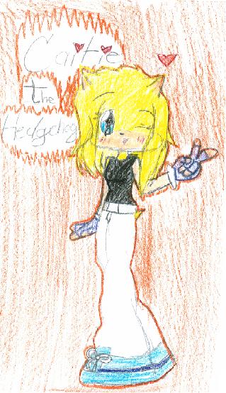 Caitie The Hedgehog *for CoolBlueSonic* by knuxgirl