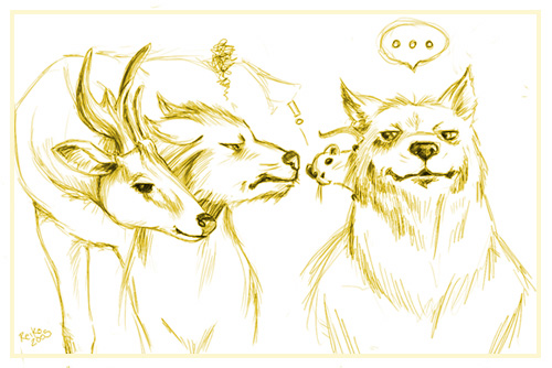 Moony, Wormtail, Padfoot and Prongs by kobayashi