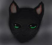 A Black cat for Budsled by korakuchan