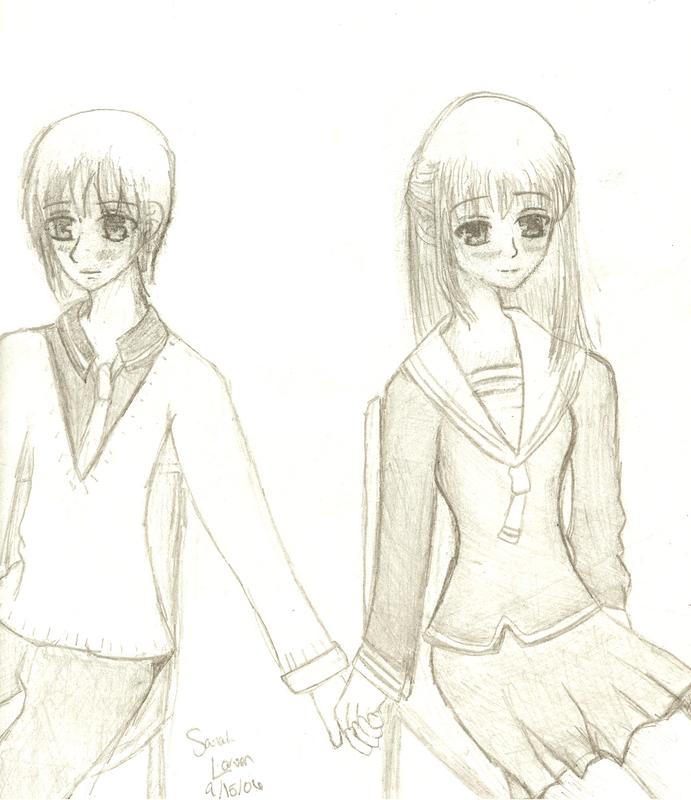Yuki and Machi &lt;3 by korakuchan