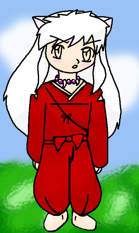 *Inuyasha in a field going wtf?* by kristefur