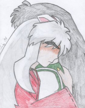 Inuyasha hugging Kagome by krystalevenstar