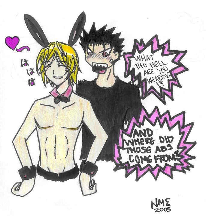 Fai as a Playboy Bunny (colored) (!!!) by kuroganexfai