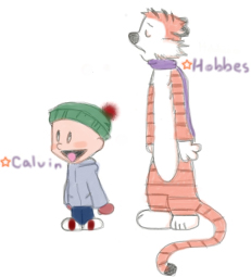 Calvin and Hobbes by kyokyokatsmoochi