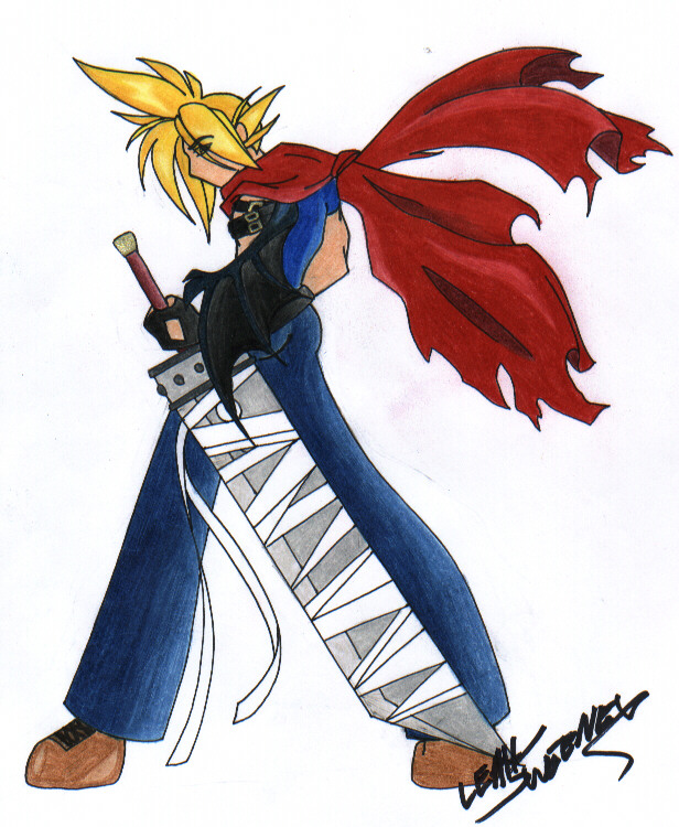 Cloud (Kingdom Hearts Style!) by L-Sway
