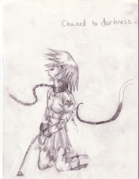 chained to darkness (Riku) by L33t_girl