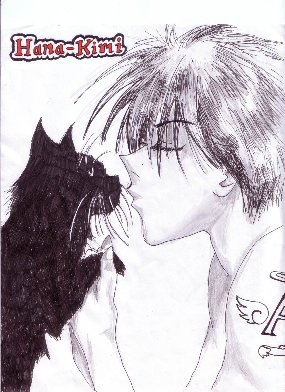 nakatsu and his cat by L33t_girl