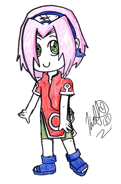 chibi sakura!X3 by LIGHTNING13