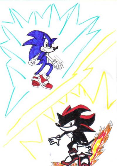 sonic and shadow request for IzumeSuenix by LILICA-NANVEL-MAIA