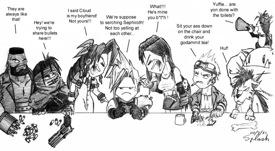 cloud and the crew by LINKSBROTHER