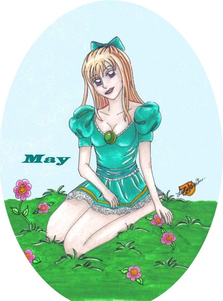 Calendar Gurlz - May by LadyAnime79