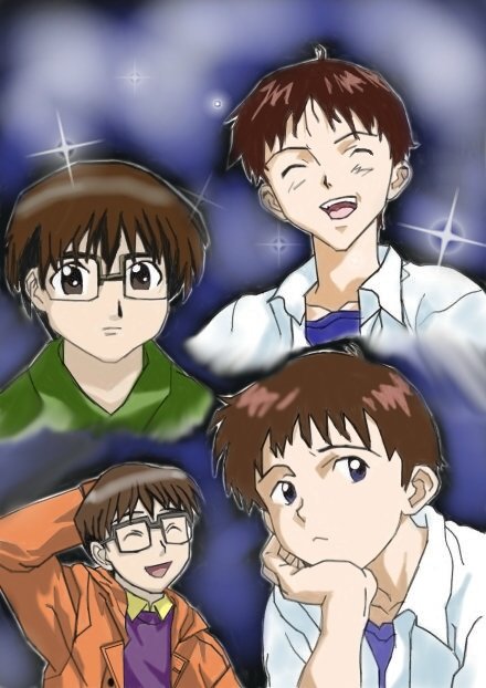 Shinji Versus Keitaro by LadyAnime79