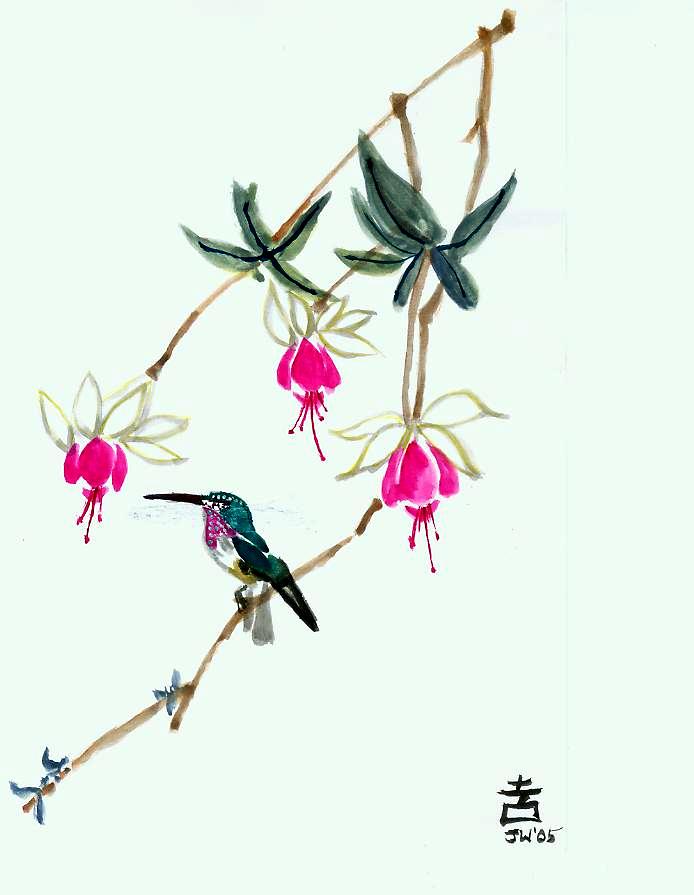 Happy Little Hummingbird by LadyAvali620