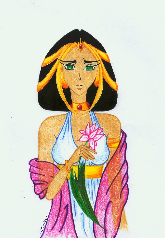 Nefertari's lotus by LadyAvali620