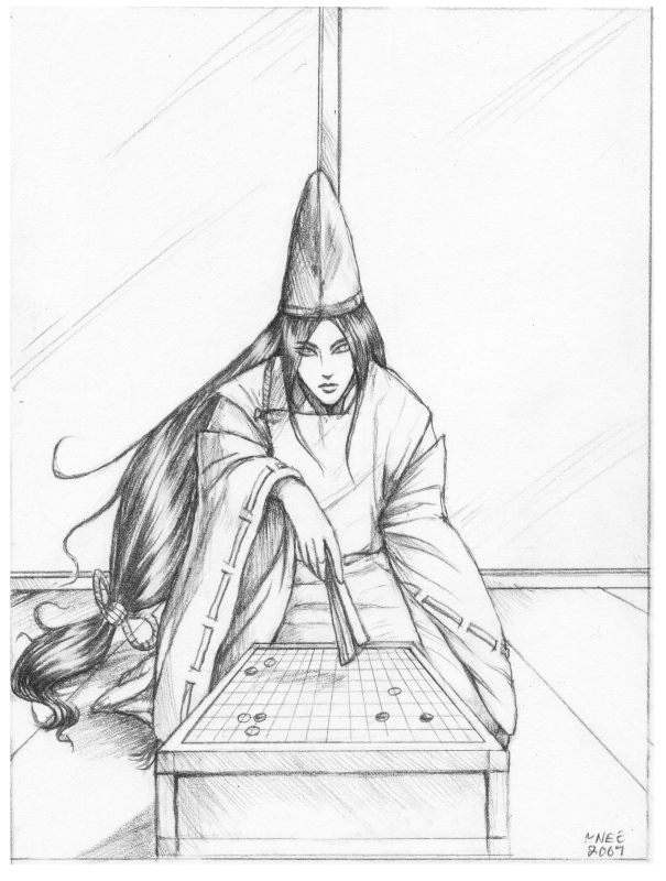 Fujiwara no Sai sketch by LadyTempest