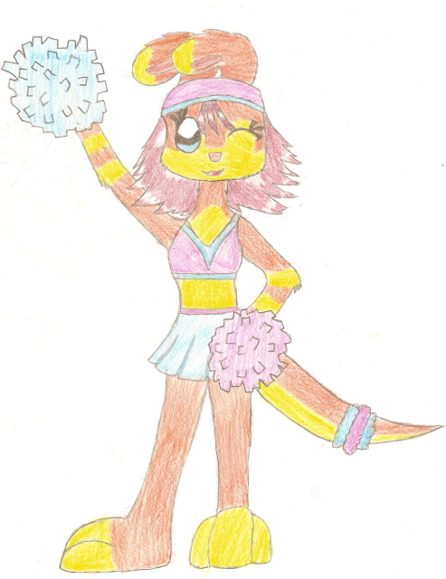 Cheerleader Ottsel by LadyWolf