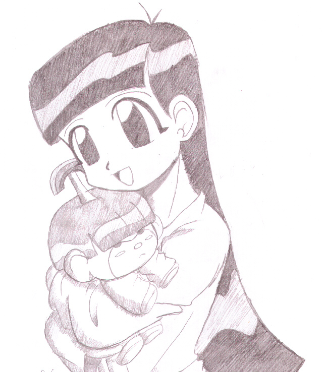 Kuki and Her Most Favorite Rainbow Monkey by Lady_GreyPurity