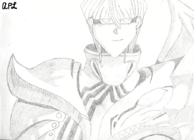 Seto Kaiba in a dragon suit. by Lady_Nightmare