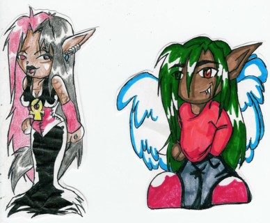 My Caracters Gone Chibi *gasp!* by Lady_of_Sorrows