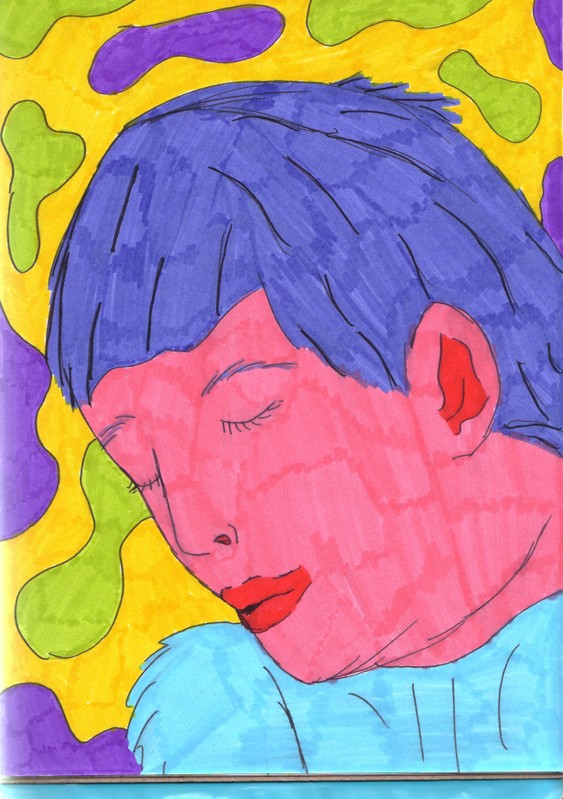 Brightly Coloured Woman by Lakarukashuka