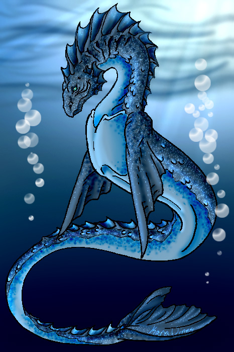 Sparkling Sea Serpent by Lamia