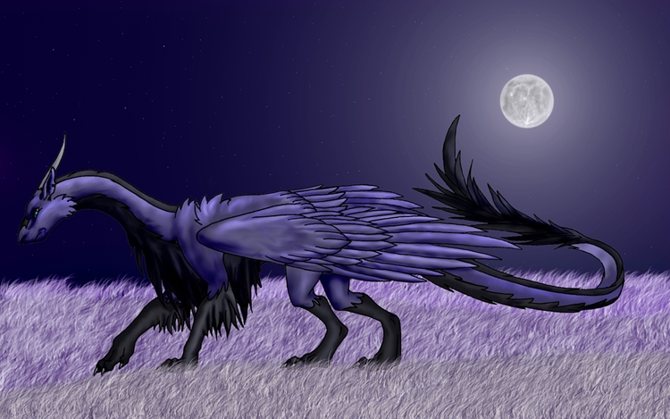 The Dragon Guardian of the Night by Lamia