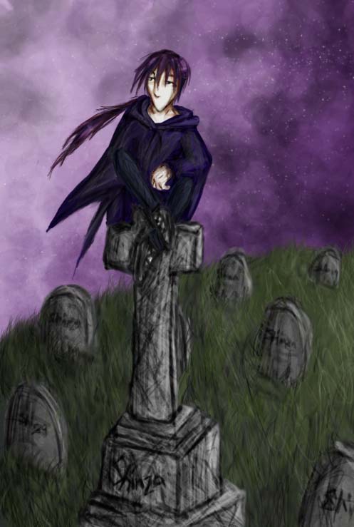 Shinza in a Grave Yard by Lanathae