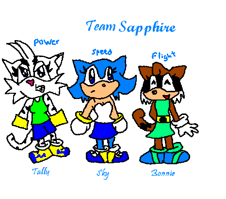 Team Sapphire (request) by Lara_Fox