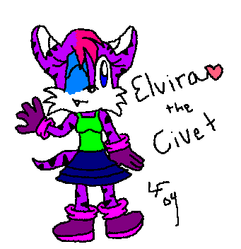 Elvira the Civet/fancharacter by Lara_Fox