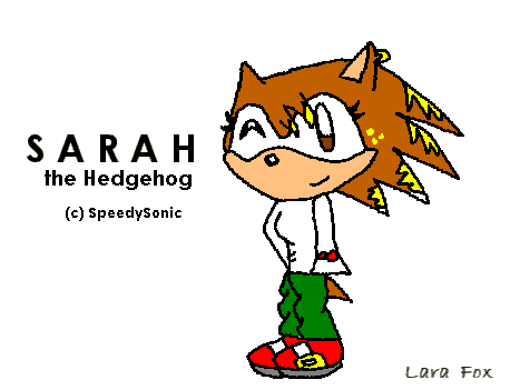 Sarah the Hedgehog/gift by Lara_Fox