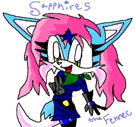 Sapphires the Fennec for Pinky by Lara_Fox