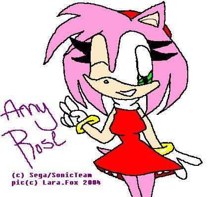 Amy Rose is here! XD by Lara_Fox