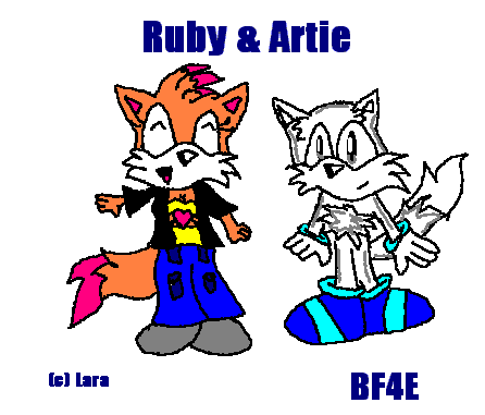 Ruby and Artie for Knucklesgal by Lara_Fox