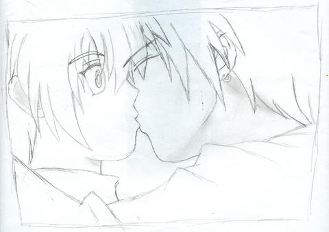 Yuki and Shuichi 2nd Kiss by LarisaHiwitari