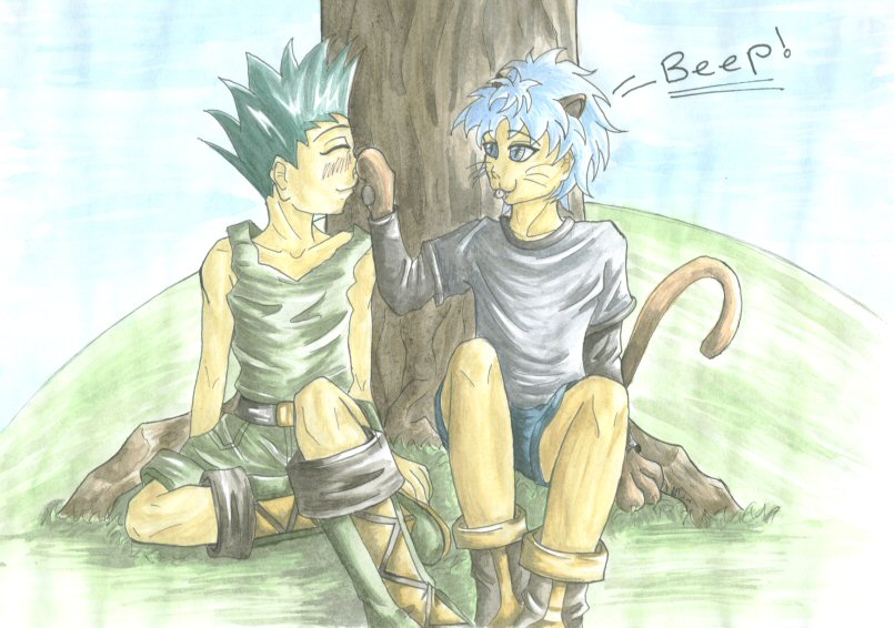 Gon and Killua friends forever by Lau_Chan