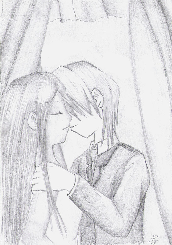 A first kiss~ [Seto/Ishizu] by Layla-chan