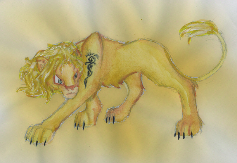 Liquid Snake lion anthro by LeFay