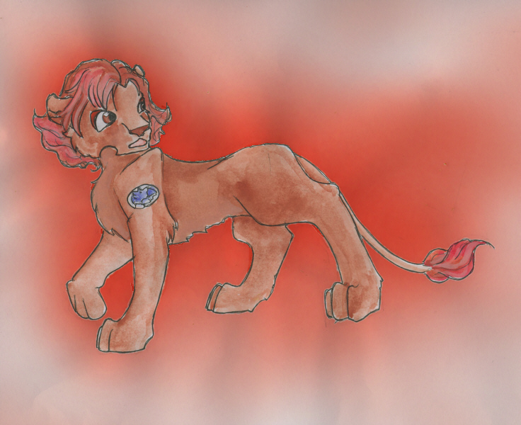 Meryl lion anthro by LeFay