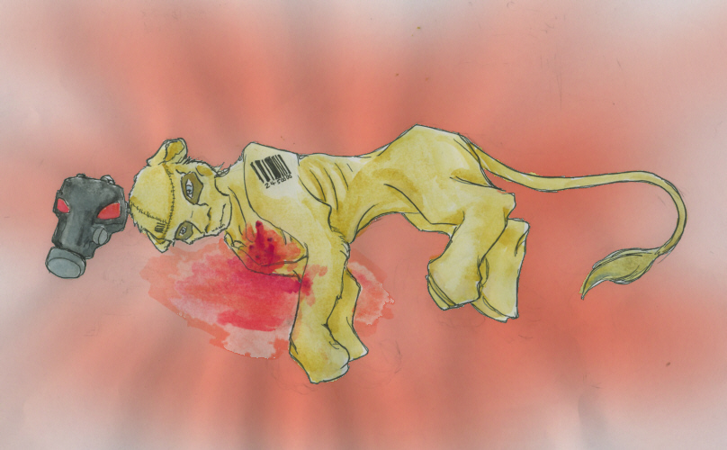 Psycho Mantis lion anthro by LeFay