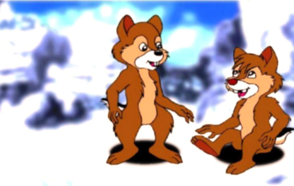 Chip N Dale on snow by LeandroValhalla