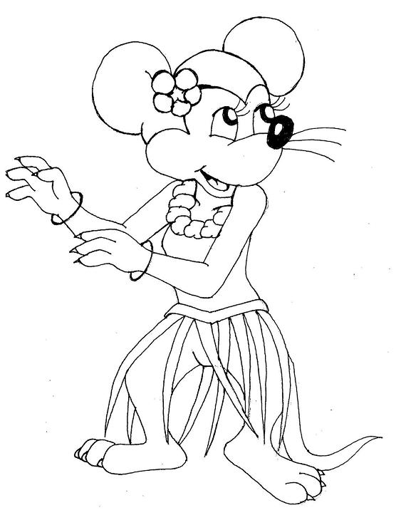 Minnie as Tahitian by LeandroValhalla