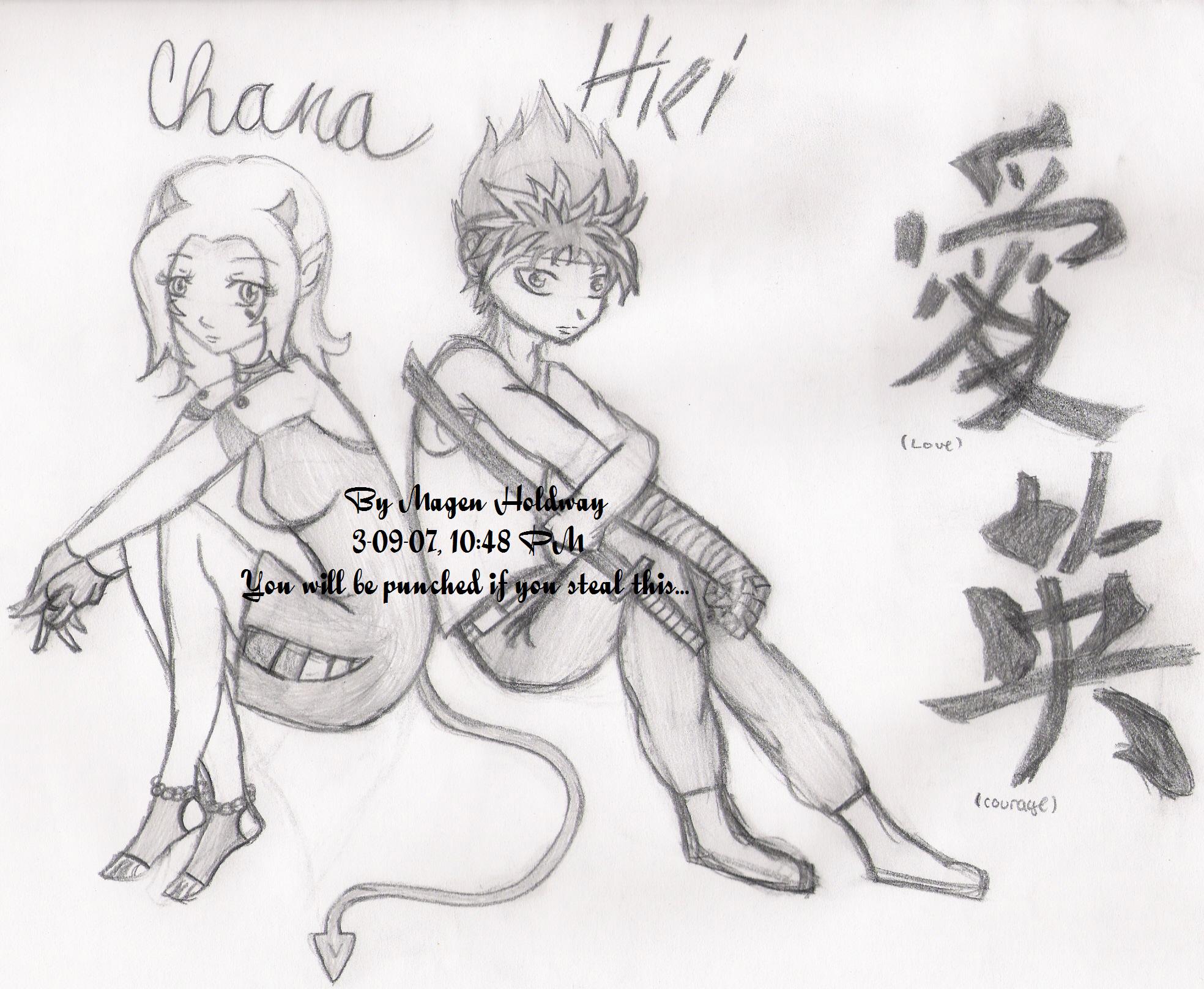 Chana and Hiei by Leann_Chan