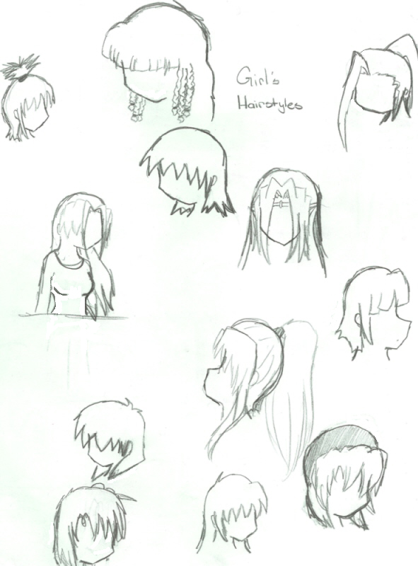 Girl''s hairstyles by LegendiaLover