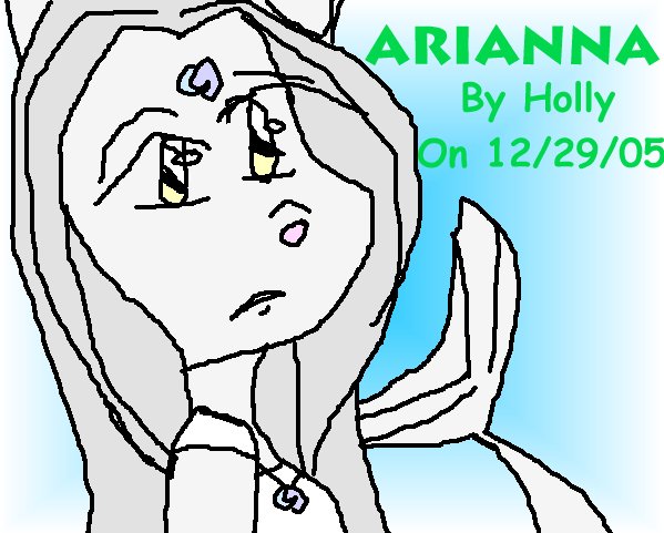 Arianna in MS paint by Leile_Foxgirl