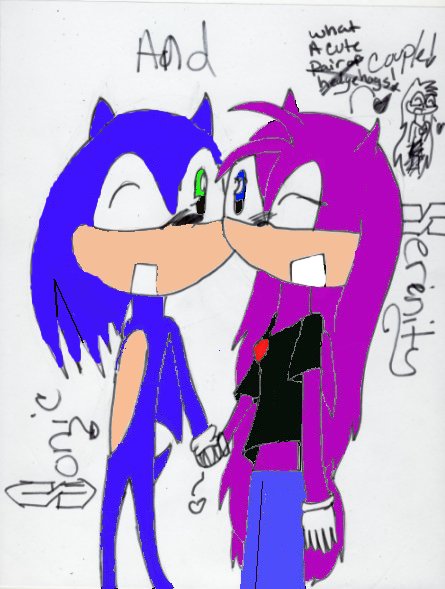 -REQUEST'D- Serenity and Sonic by Leile_Foxgirl