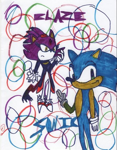 Blaze and Sonic~~Really Kawaii!!!!! by Leile_Foxgirl