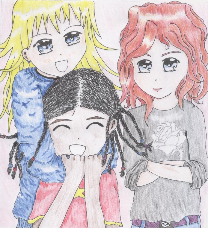 Elina, Izzy and LaNette by Leithleah