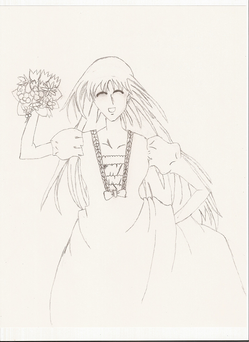 Ayame in Men's Bridal Gown by LemurQueen12