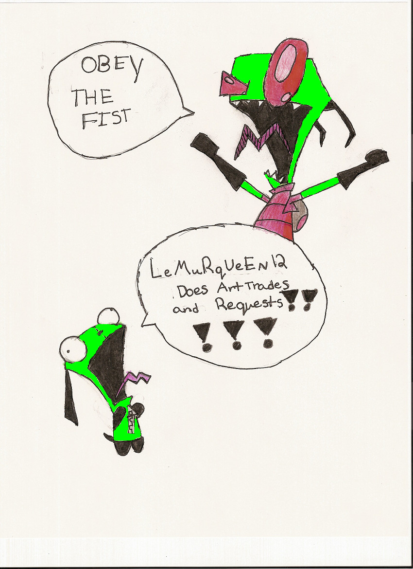 Zim &amp; GIR have something to Say... =] by LemurQueen12